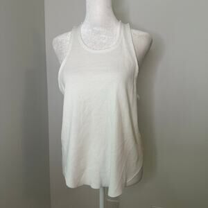 We the Free (Free People) white textured racerback tank top size XS